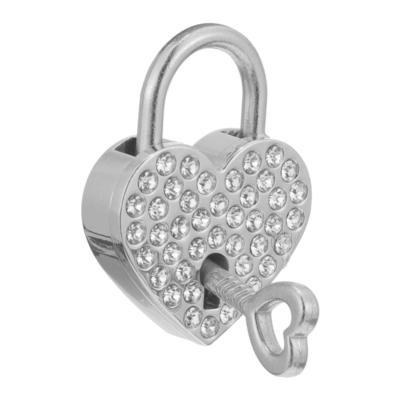 1 Set Heart-shaped Lock Lock Delicate Wishing Lock - Image 1