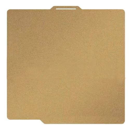 HzdaDeve PEI Sheet for Bambu Lab X1/X1C/P2S/P1P/P1S/A1 Carbon Build Plate Heated Bed Spring Steel Flexible Platform 257.5x257.5 mm Double Side Textured Board for 3D Printer (Gold) - Image 1