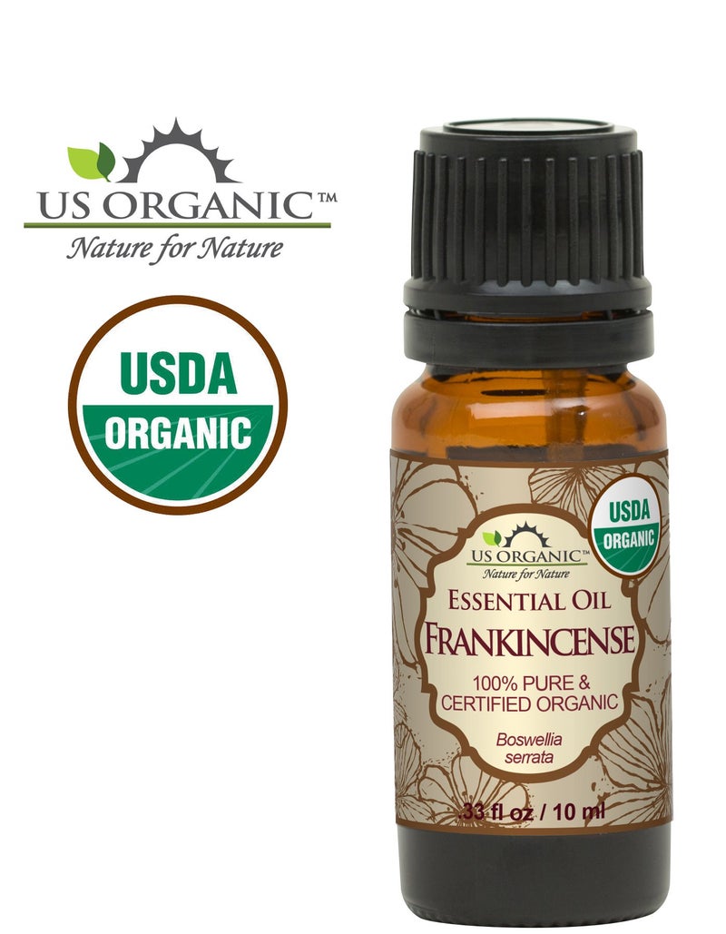 US Organic 100% Pure Frankincense Essential Oil, USDA Certified Organic, Steam Distilled, Boswellia serrata, Sourced from India, Topically or in Diffuser, Perfect for Aging Skin, All skin type (10 ml) - Image 2