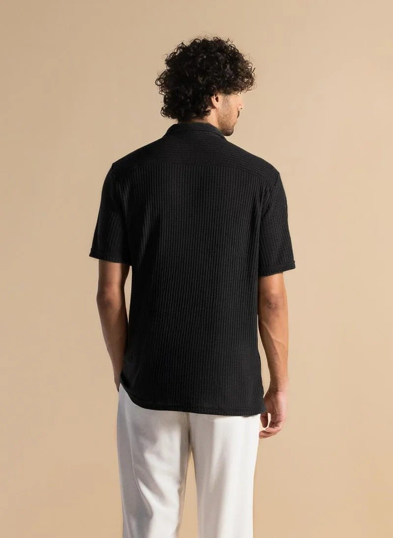 SHAPES TEXTURED COMFORT SHIRT