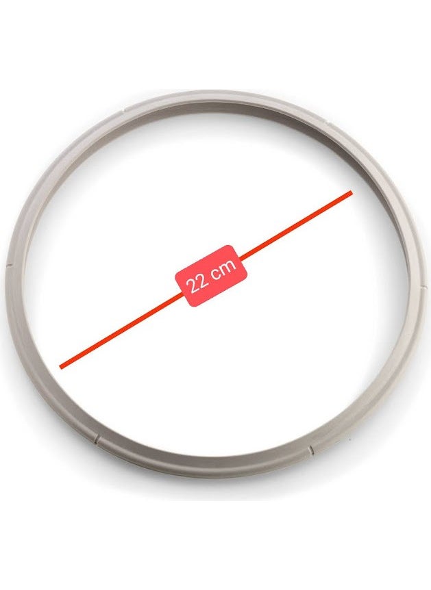 MFS Fissler Compatible Old Model 22 cm Diameter (4.5 and 6 Liters) Silicone Pressure Cooker Lid Rubber  - Image 1