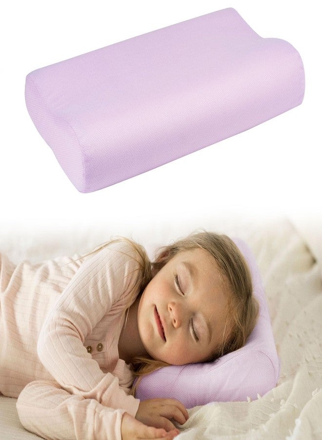 Tiny Twinkle Toddler Pillow with Fitted Pillowcase | Ergonomic Shape with Resilient, Cloud-Like Memory Foam for Comfortable Sleeping | Kids Travel Pillows (Orchid) - Image 1