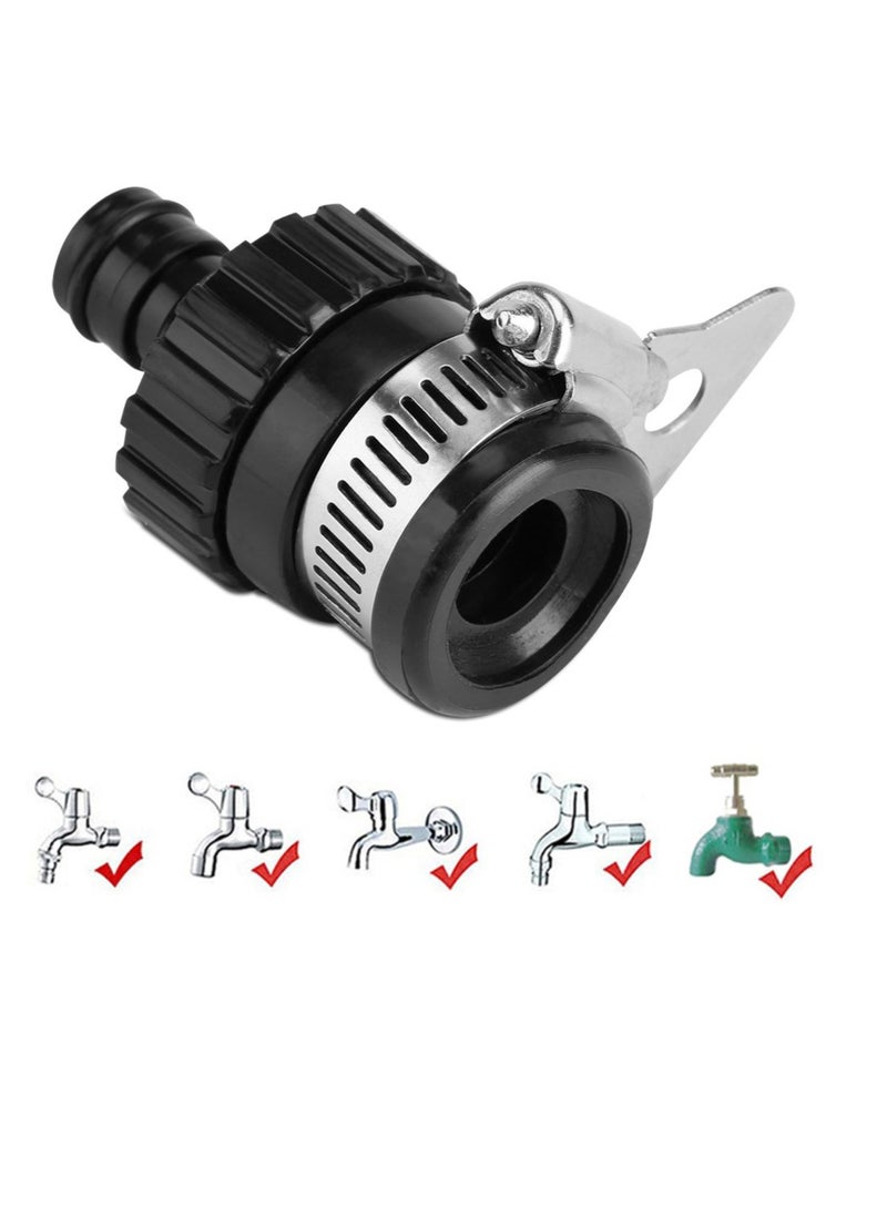 SUNSAR 4 pcs 16 mm Universal Tap Connector Adapter Hose Pipe Quick Joint Water Hose Pipe Tap Faucet Connector Adapter Connect Garden Lawn Water Tube Washing Machine Faucet Kitchen Cars Cleaning Use - Image 2