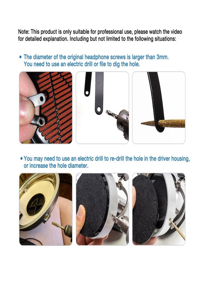 Voarmaks Genuine Leather Full Metal Headband Compatible with Hifiman HE400,SUNDARA,SUNDARA-C Closed-Back,HE R10 R9,HE560,HE6se,SUSVARA Replacement Headphone Weight Dispersing Strap Hybrid Headband - Image 5
