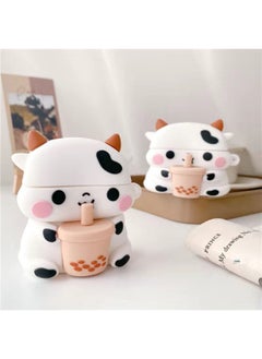 Wireless Bluetooth Headset For Apple Vivo Huawei Oppo Xiaomi Cute Girl 2024 Charging Noise Reduction-Color:Cute Cow [bluetooth Headphones + Charging Case + Charging Cable]