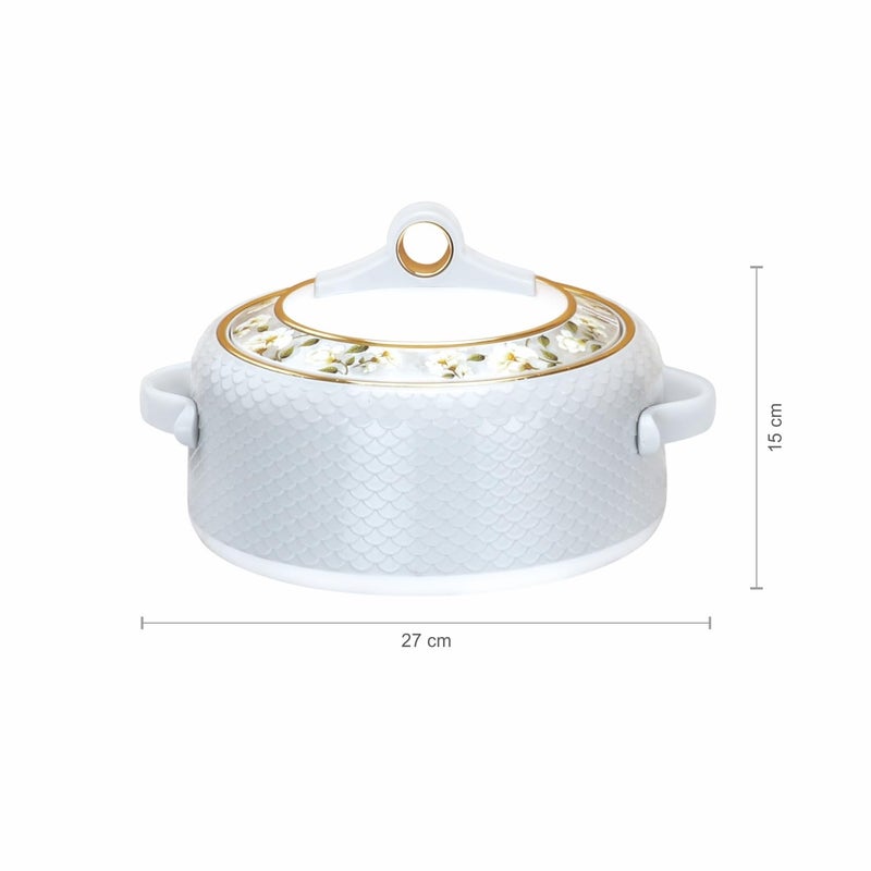 Nayasa Coral 1500 ml Insulated Inner Stainless Steel Casserole Grey - Image 3