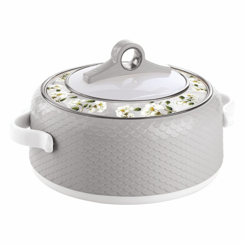Nayasa Coral 1500 ml Insulated Inner Stainless Steel Casserole Grey - Image 1