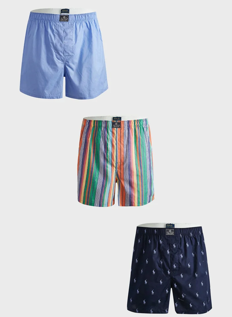 POLO RALPH LAUREN 3 Pack Assorted Boxers