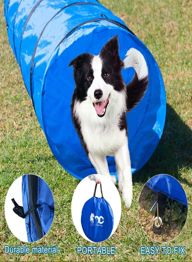 GeerDuo Dog Agility Tunnel, Dog Agility Equipment, Dog Agility Training with Carry Bag (Blue) - Image 5