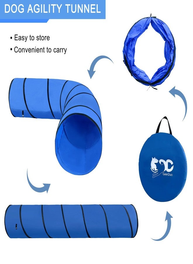 GeerDuo Dog Agility Tunnel, Dog Agility Equipment, Dog Agility Training with Carry Bag (Blue) - Image 4