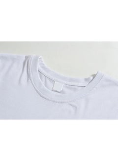 We Happy Women Maternity Cotton T Shirt - Cartoon Printed Baby is Loading Short Sleeve Round Neck Breathable Pregnancy Casual White Shirt  - Image 5