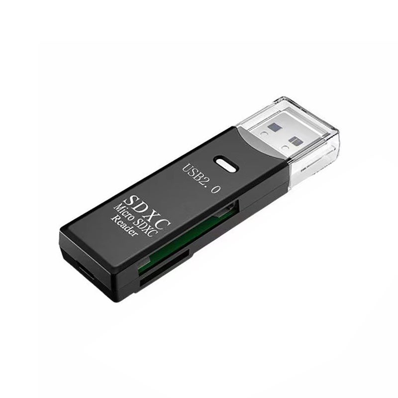 قارئ بطاقات USB عالي السرعة USB2.0/USB3.0 متعدد الوظائف ثنائي الوحدة لبطاقات SD وTF - Image 1