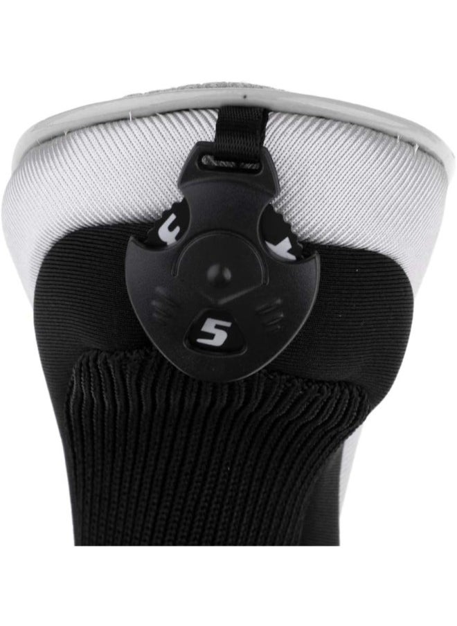 silvercnc Universal Golf Hybrid UT Club Head Cover Golf Putter Head Headcover Adjustable with Number Tag 2, 3, 4, 5, 7, X - Choice from Multi Colors  - Image 1