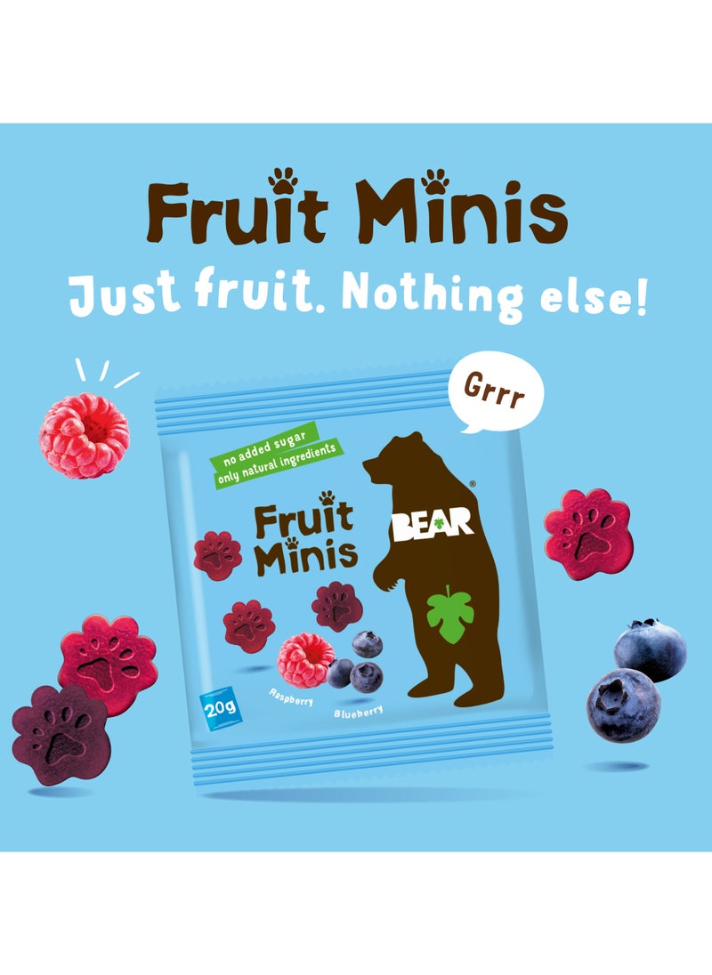 Bear Fruit Minis Blueberry And Raspberry 5 x 20g  - Image 4