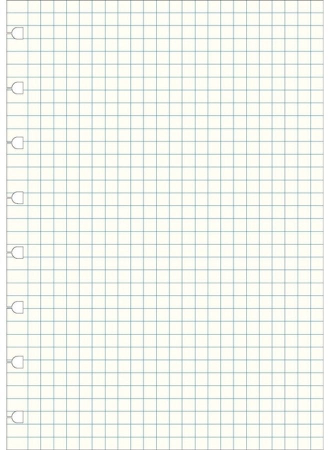 Filofax A5 Notebook refill squared paper white - Paperback