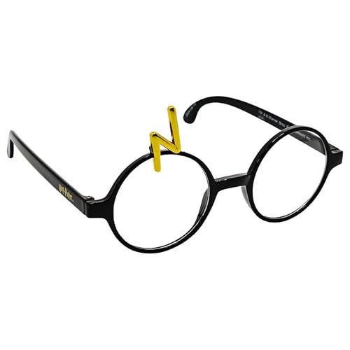 Sun-Staches SunStaches Official Harry Potter Glasses for Kids Wizarding World Costume Accessory Black Frames with Magical Lightning Bolt Scar One Size Fits Most Kids - Image 1