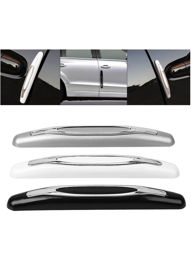 مخطوطات 4 قطع من شريط السيارة المضاد للخدش، ملصق حماية حافة باب السيارة العالمي المضاد للخدش (أبيض) - Image 3