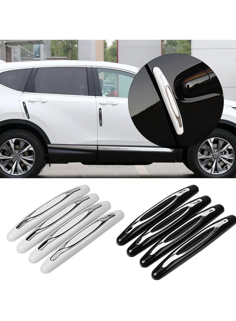 مخطوطات 4 قطع من شريط السيارة المضاد للخدش، ملصق حماية حافة باب السيارة العالمي المضاد للخدش (أبيض) - Image 4