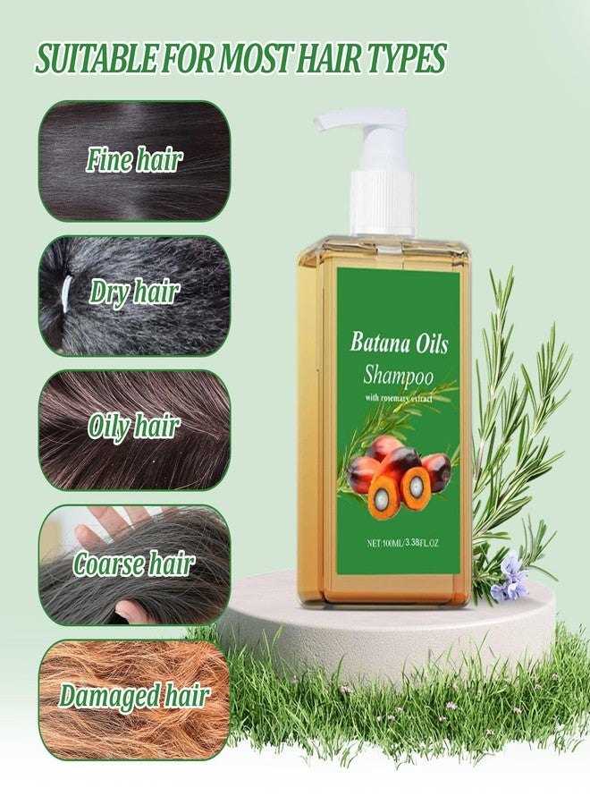 Juefesi Batana Oil Shampoo,3.38 oz Batana Rosemary Oil Shampoo De Batana Para La Caida Del Cabello, Nourishes and Regenerates Hair-Soft and Fluffy for Men & Women - Image 3