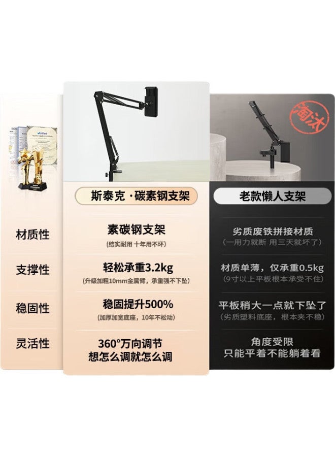 Stiger [Stable Upgrade] Phone Stand, Bedside Tablet Stand, Lazy Stand, Ipad Stand, Desktop Stand, Exam Stand, Dorm Stand, Tv Stand Stand, Online Class Stand, Overhead Shooting Universal Stand - Image 3