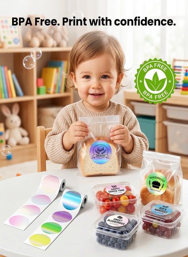 odolpin 2 roll Compatible with Hello Blink Sticker Maker Refill Pack,55 Labels/Roll,Makes 110 Custom Stickers,50mmx50mm(1.97"x1.97"), Fun DIY Craft Kit for Kids Ages 8+ - Image 4