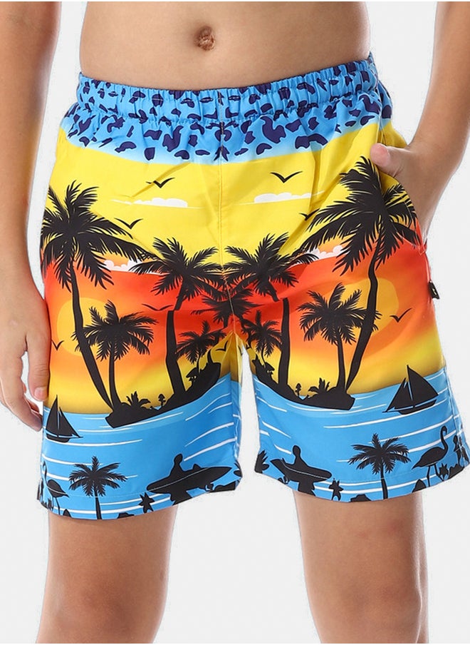 DIADORA Boys Printed Swimming Short  - Image 1