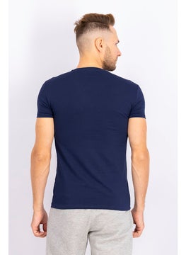 Men V-neck Short Sleeve T-shirt, Navy - pzsku/Z4379A1D1FD81DF0E5641Z/45/_/1737900708/9e334702-31bd-427a-aca8-b70d1b3cc26f