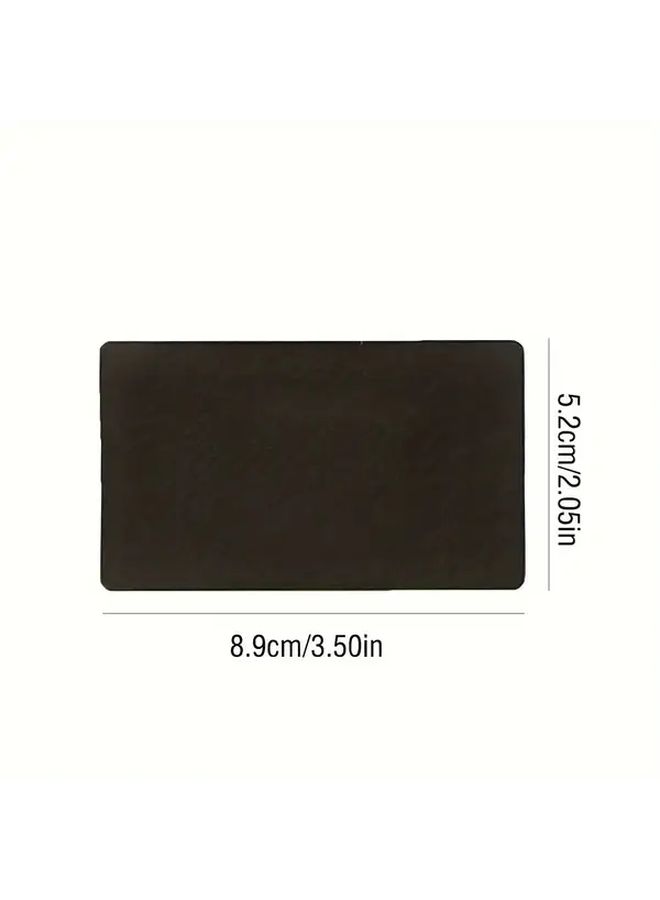 Black Cowhide Blank Cards 100 Sheets Matte Finish Smooth Writing Surface Rounded Corners - Image 3