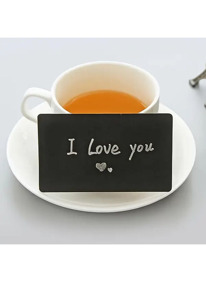 Black Cowhide Blank Cards 100 Sheets Matte Finish Smooth Writing Surface Rounded Corners - Image 5