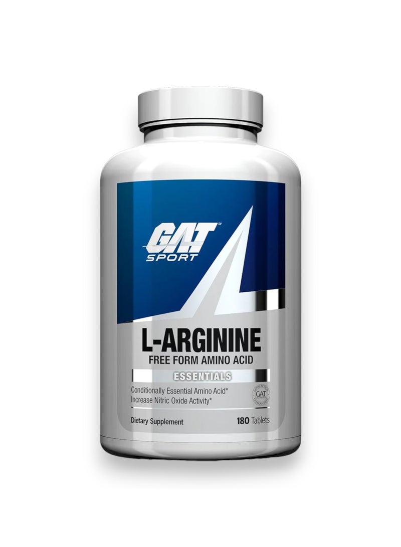 GAT SPORT L-Arginine, Free Form Amino Acid, 180 Tablets - Image 1