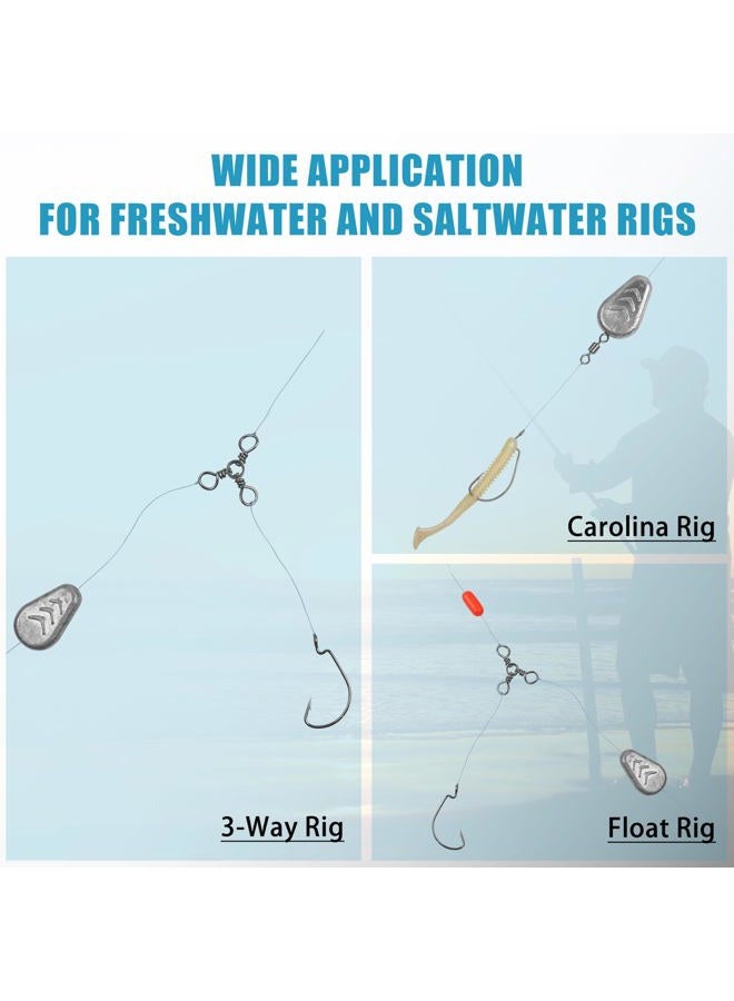 Shaddock Fishing No Roll Sinker Weights No Snag Flat Inline Sinker Weights Slip Sinkers Weights for Surf Catfish Rigs Saltwater Freshwater (10pcs 1oz) - Image 4