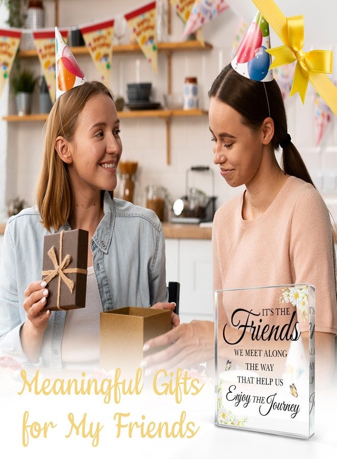 BeneCharm هدايا عيد الميلاد للأصدقاء، هدايا عيد ميلاد لأفضل صديقة، هدايا صداقة للنساء، هدايا للصديقات المقربات، هدايا عيد ميلاد وعيد الشكر للأصدقاء، لوحة أكريليك تقديرًا لأفضل صديقة - Image 2