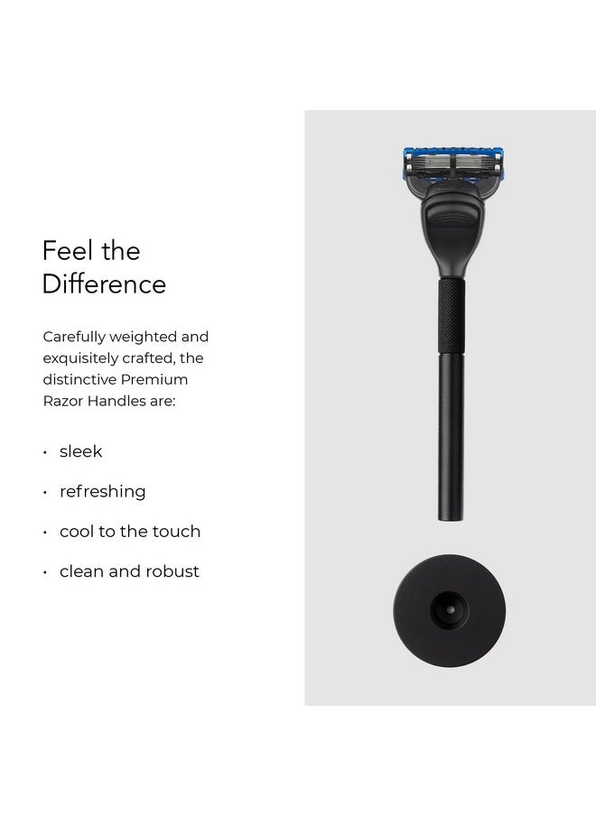 Bolin Webb Olin Webb Razor And Stand Fitted With Gillette Fusion5 Blade (Black)  - Image 4