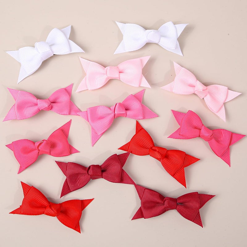 XIMA Mini Hair Bows Clip for Baby Girls27inch 30colors Grosgrain Ribbon Kont Bows Toddler Hair Accessories with Alligator Clips for Toddlers Baby Girls Kids Teens in Pairs Pack of 60 - Image 3