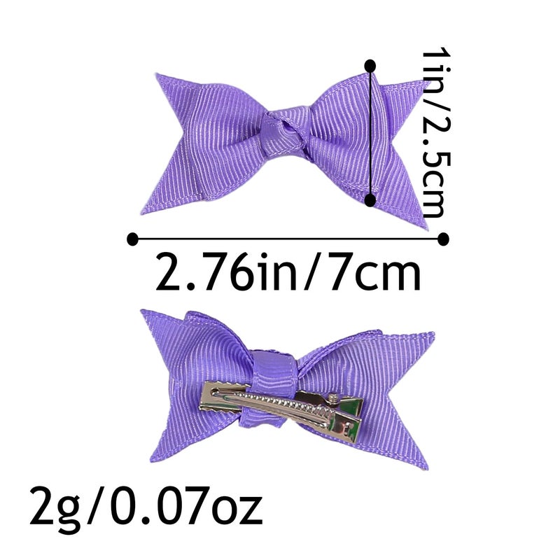 XIMA Mini Hair Bows Clip for Baby Girls27inch 30colors Grosgrain Ribbon Kont Bows Toddler Hair Accessories with Alligator Clips for Toddlers Baby Girls Kids Teens in Pairs Pack of 60 - Image 4