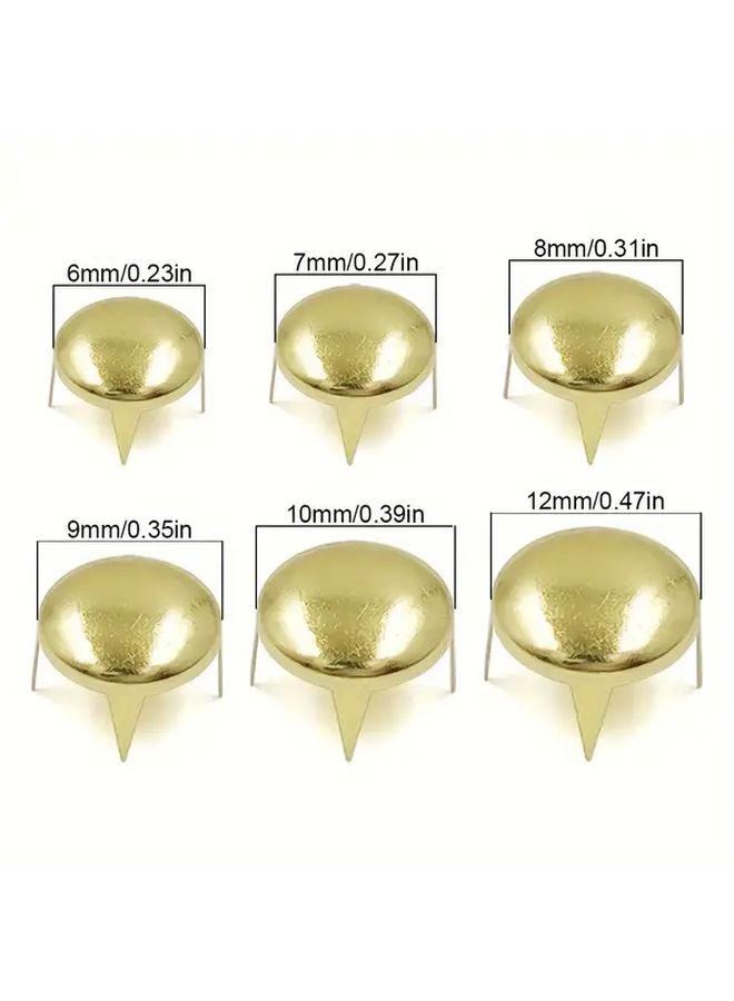 6mm Silvery Metal Grommets 100pcs Round Four Hole Rivets For Crafts DIY Projects - Image 2