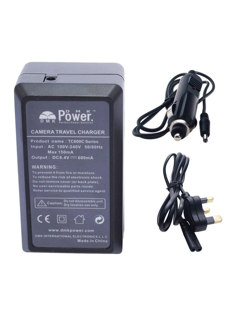 DMK Power EN-EL19 700mAh Camera Battery with TC600C Battery Charger Compatible with Nikon Coolpix S2500/ S3100/ S4100/ 3200 Etc Cameras - Image 2