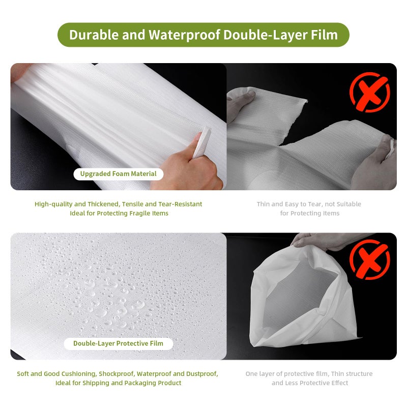 EPHECH 50PCS Foam Pouches 16x24Inch, Cushion Foam Wrap Pouches for Moving and Packing, Double PO Films Foam Wrap Pouches for Protect Large Dish, Book, Photo Frame, Canvas Artwork and Fragile Items - Image 4