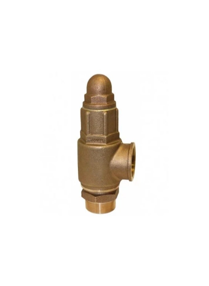 STORK Bronze Safety Valve 10 Bar NPT Thread 1/2" to 2" | Without Lever | Stork England | Pressure Relief Valve for Air Compressor, Steam, Water, Gas | Industrial Use - Image 1