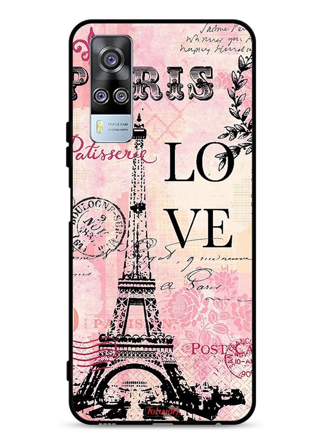 Tolwak vivo Y51 2020 Protective Case Cover Paris Love - Image 1