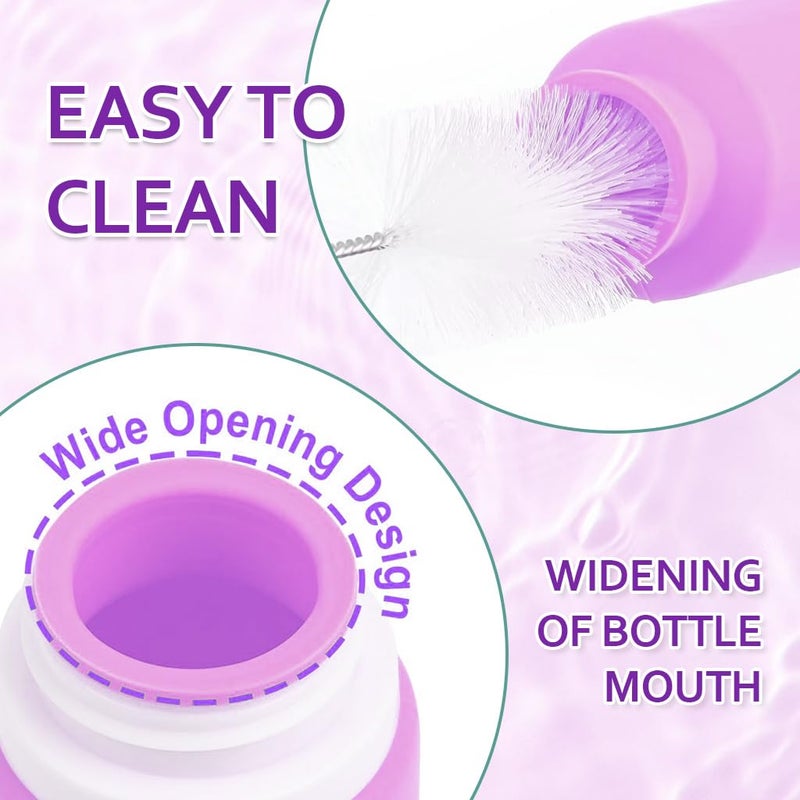 M'AYCREATE MAYCREATE® 16pc Travel Bottle Kit, 60/90ml Silicone Travel Bottles, Leak-Proof, TSA Compliant, BPA-Free, Cream Jars, Spray Bottle, Toiletries Bottle for Shampoo, Lotion, Dispenser - Image 5