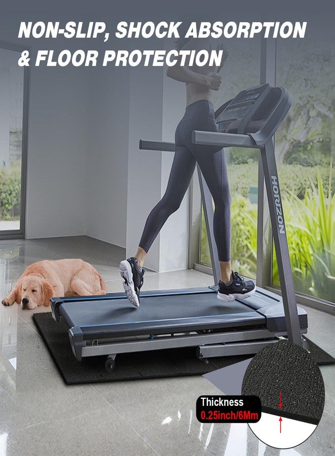 YGKATING Walking Pad Mat for Carpet, Treadmill Mat for Hardwood Floor, 55"x23.6" High Density, 1/4 Thickness, Non-Slip, Foldable, Floor Protection for Treadmill pad, Elliptical, Bike, Noise Shock Absorption - Image 3