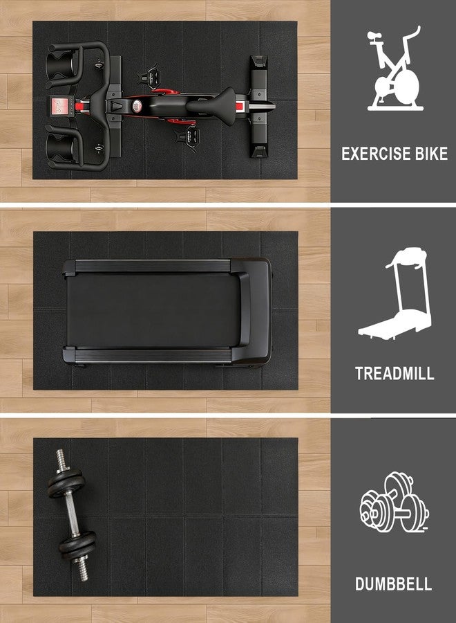 YGKATING Walking Pad Mat for Carpet, Treadmill Mat for Hardwood Floor, 55"x23.6" High Density, 1/4 Thickness, Non-Slip, Foldable, Floor Protection for Treadmill pad, Elliptical, Bike, Noise Shock Absorption - Image 2