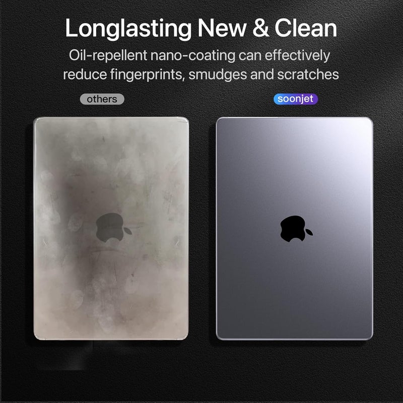 soonjet Invisible Armor for MacBook Pro 16 inch Case 2024-2021 M4- M1 Pro/Max [Same as Bare Device] [Scientific Slim] A3186 A3403 A2991 A2780 A2485 Hard Shell Case Cover - Matte Clear (Matte Clear) - Image 5