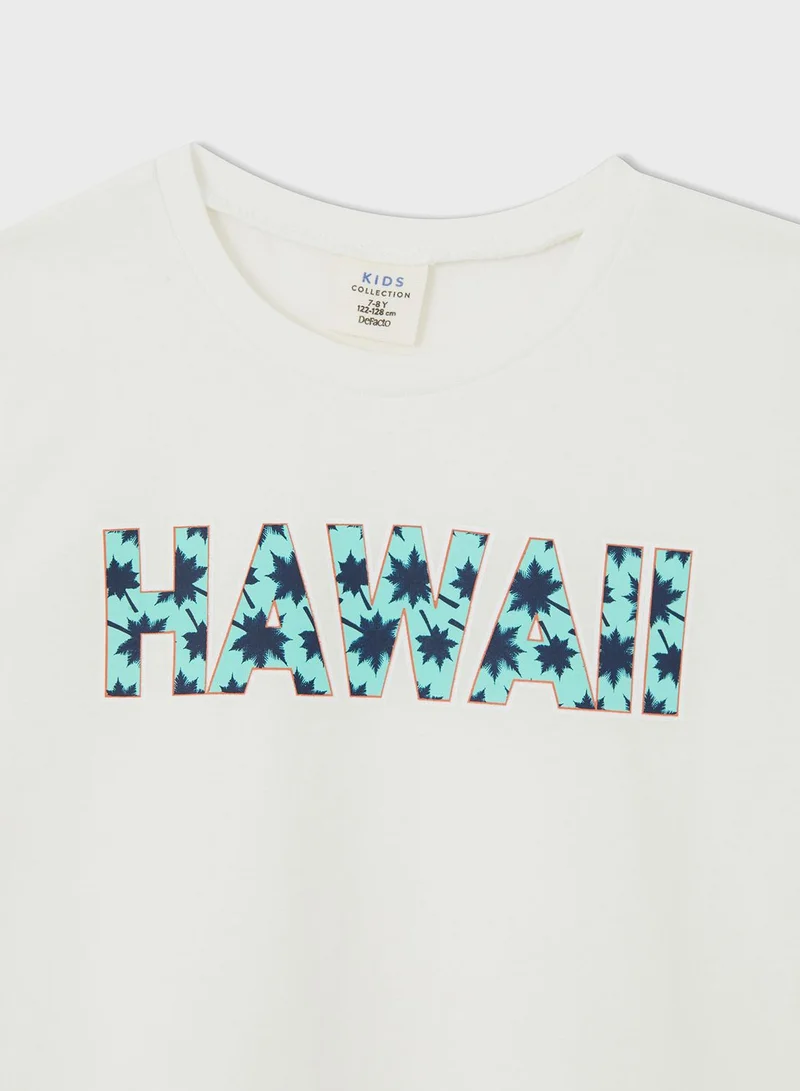 DeFacto Kids Hawaii Pyjama Set