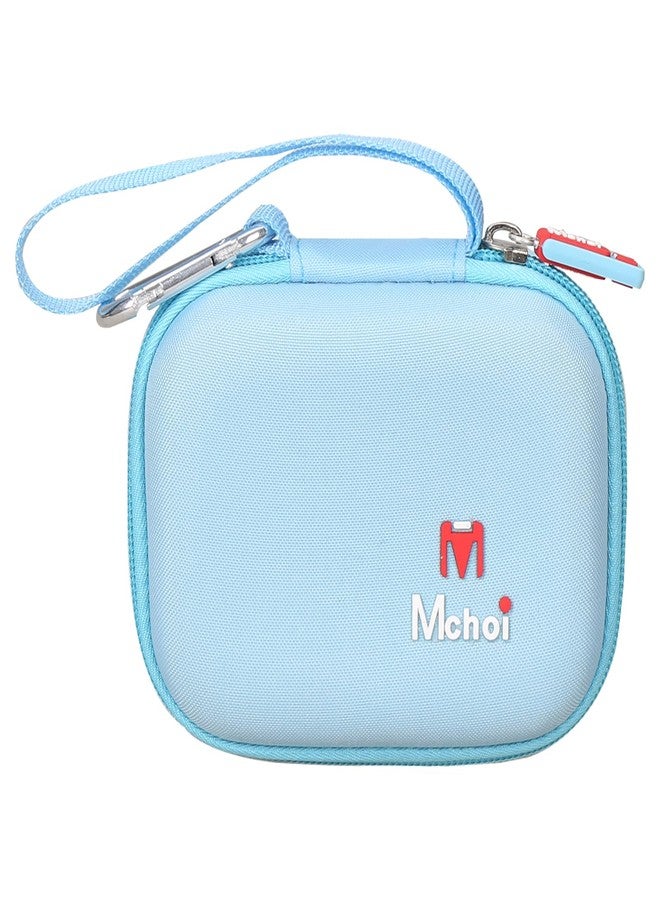 مشوي جراب Mchoi الصلب مناسب لطابعة الملصقات Phomemo P12/P12 Pro وأشرطة الملصقات، جراب واقٍ مقاوم للماء والصدمات لطابعة الملصقات المحمولة باليد (أزرق) - Image 3
