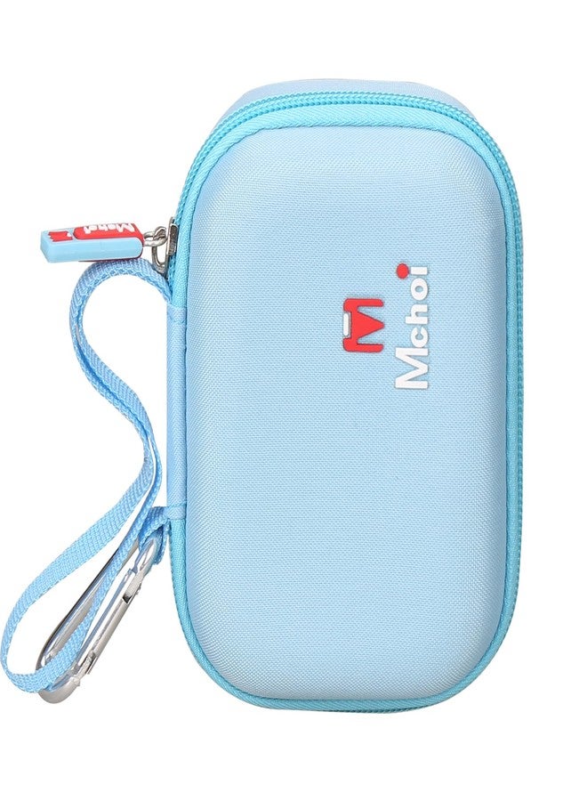 مشوي جراب Mchoi الصلب مناسب لطابعة الملصقات Phomemo P12/P12 Pro وأشرطة الملصقات، جراب واقٍ مقاوم للماء والصدمات لطابعة الملصقات المحمولة باليد (أزرق) - Image 5