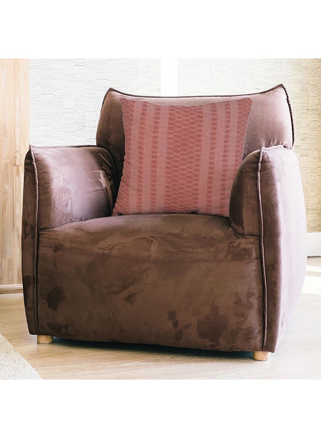 Danube Home Gleam Dyed Open Weave Cushion Cover Rose 45x45 cm | Cotton Couch Pillow Cover For Living Room, Bed Room