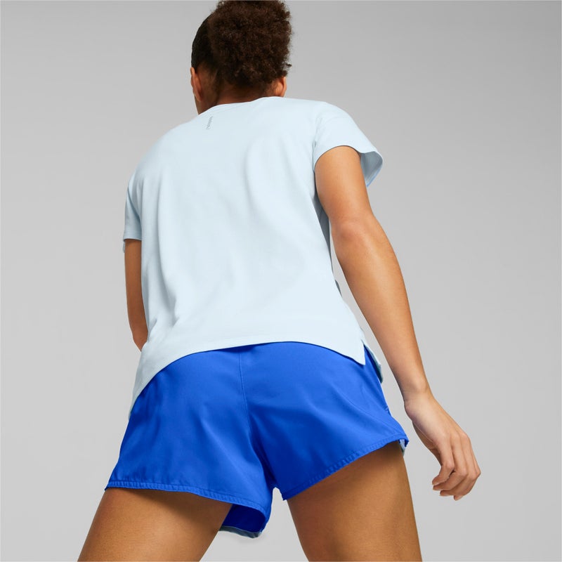 PUMA RUN FAVOURITE Heather Womens Blue Running T-shirt - Image 5