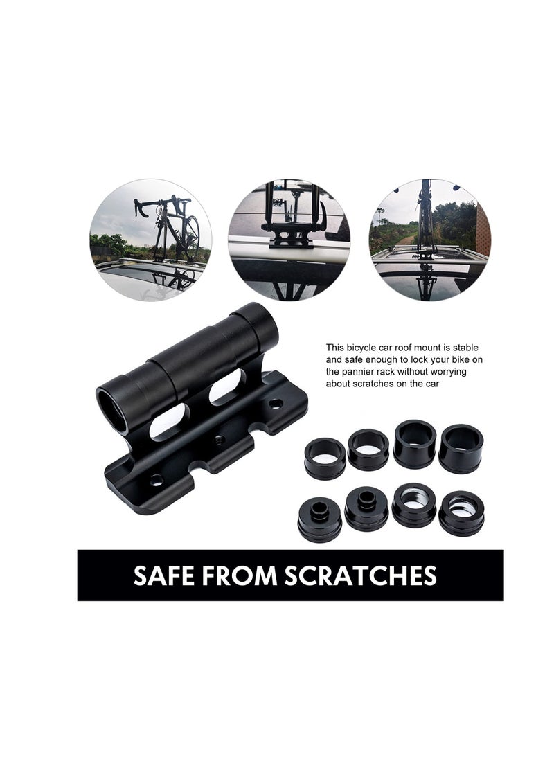 Excefore Bike Fork Mount, Bike Car Rack Carrier, Aluminum Alloy Bicycle Fork Bracket, Suitable for Outdoor Travel Transporting Bicycle, Fits Thru Axle Fitments Sizes 100*5/100*12/100*15/110*15mm  - Image 5